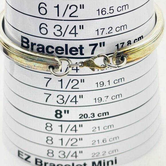 ONEIDA Signed Silver Tone Hinged Bangle Bracelet Floral Engraved Design Vintage - Picture 4 of 8